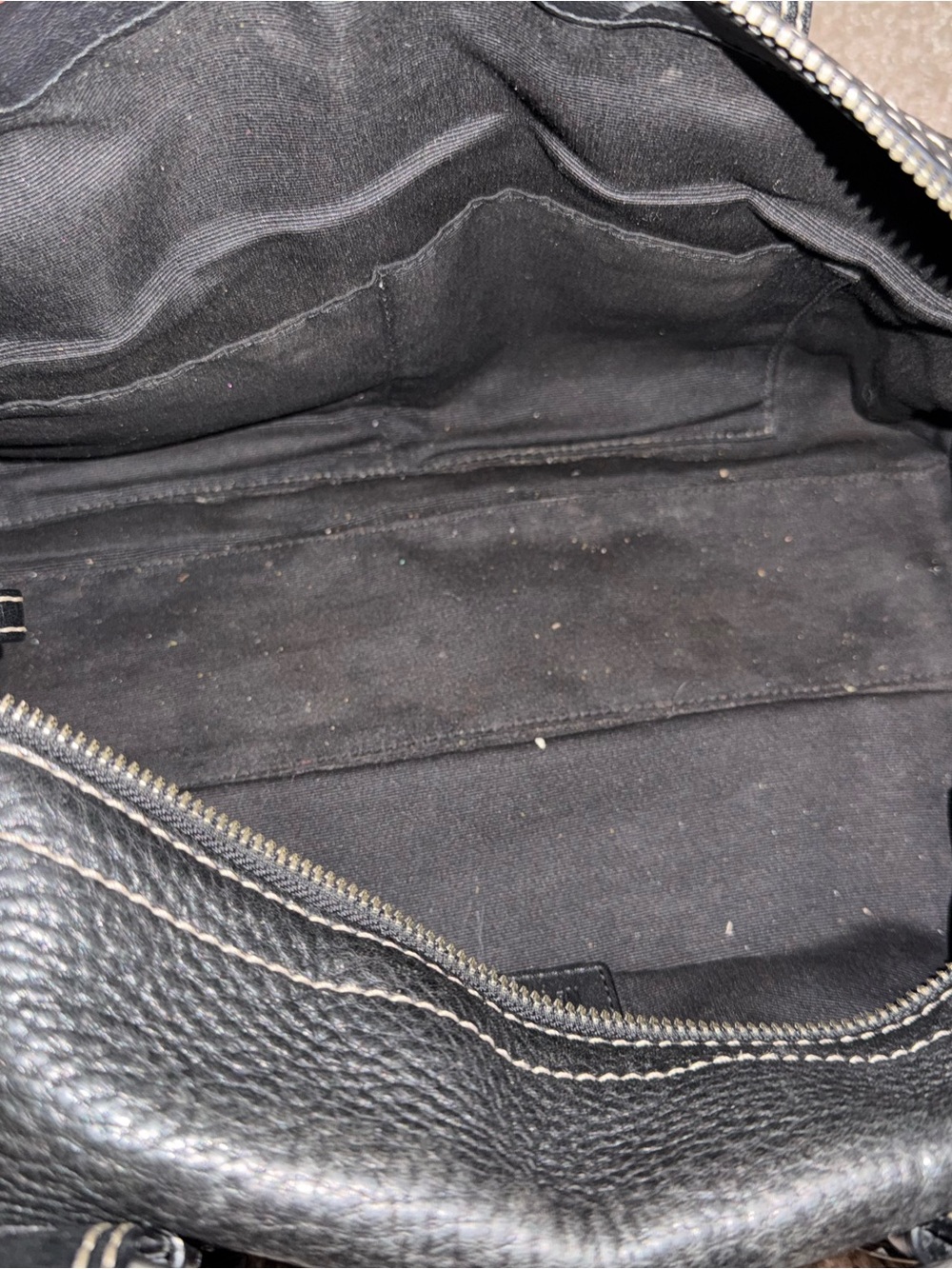 Coach Chelsea Vintage - Leather Shoulder Bag with Silver Hardware - Picture 4 of 4